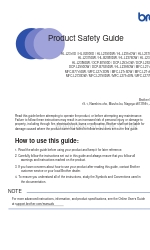 Brother DCP-L2535DW Product Safety Manual