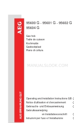 AEG 95604 G Operating And Installation Instructions