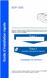 Brother DCP120C - Flatbed Multifunction Photo Capture Center (Французский) Guide D'installation Rapide