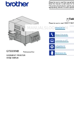 Brother GTX600NB Manual de instalación