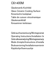 AEG C61400M Manual de funcionamiento e instalación