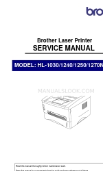 Brother HL-1030 Manual de servicio