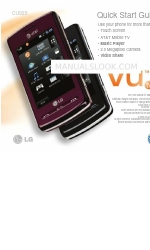 LG Vu CU920 Quick Start Manual