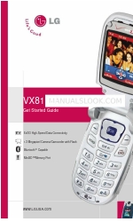 LG VX8100 Panduan Memulai