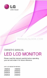 LG 19M35D Owner's Manual