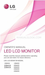 LG 19M45D Owner's Manual