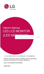 LG 20M37AA Owner's Manual