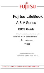 Fujitsu Lifebook A1110 Guide Bios Manual