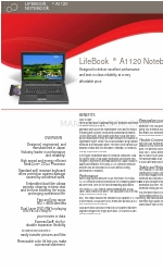 Fujitsu Lifebook A1120 Guide Specifications