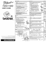 Brother P-Touch 1180 Manual do utilizador