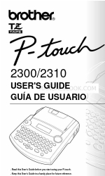 Brother P-Touch 2300 Manual del usuario