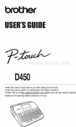 Brother P-touch D450 Benutzerhandbuch