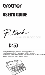 Brother P-touch D450 Benutzerhandbuch