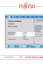 Fujitsu Lifebook E-6557 바이오스 매뉴얼