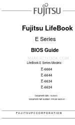 Fujitsu Lifebook E-6624 바이오스 매뉴얼