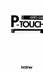 Brother P-touch II Kullanıcı Kılavuzu