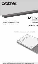 Brother P-touch MW-145BT Manuale di riferimento rapido