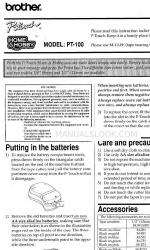 Brother P-touch PT-100 User Manual