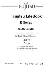 Fujitsu LifeBook E7010 Bios Manual