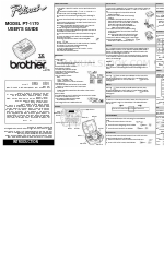 Brother P-touch PT-1170 Manuel de l'utilisateur