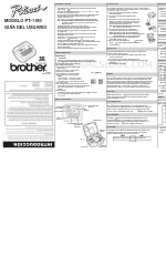 Brother P-Touch PT-1180 (anglais) User Guide
