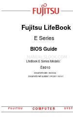 Fujitsu Lifebook E8010 바이오스 매뉴얼