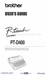 Brother P-touch PT-D400 Manuel de l'utilisateur