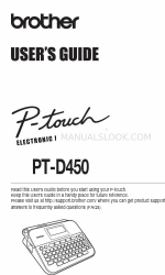 Brother P-Touch PT-D450 Manuel de l'utilisateur