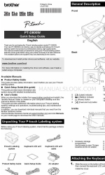 Brother P-touch PT-D800W 빠른 설정 매뉴얼