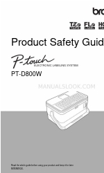 Brother P-touch PT-D800W Product Safety Manual