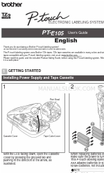 Brother P-touch PT-E105 Manuel de l'utilisateur