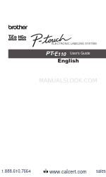Brother P-touch PT-E110 Посібник користувача