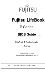 Fujitsu LifeBook P-2040 Bios Manual