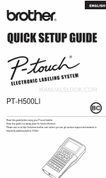 Brother P-Touch PT-H500LI Handleiding voor snelle installatie