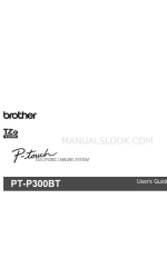 Brother P-touch PT-P300BTBU ユーザーマニュアル