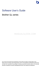 Brother P-touch QL-710W Manuale d'uso del software