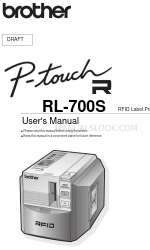 Brother P-touch RL-700S Manual do utilizador