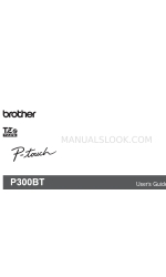 Brother P300BT 사용자 설명서