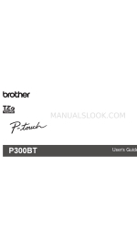 Brother P300BT Manual do utilizador