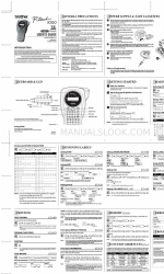 Brother PT 1000 - P-Touch 1000 B/W Thermal Transfer Printer 사용자 설명서