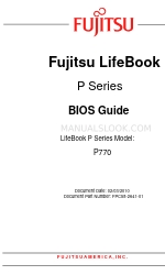 Fujitsu Lifebook P770 바이오스 매뉴얼