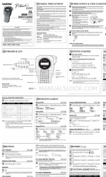 Brother PT 1000 - P-Touch 1000 B/W Thermal Transfer Printer Benutzerhandbuch