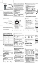 Brother PT 1000 - P-Touch 1000 B/W Thermal Transfer Printer (Englisch) Benutzerhandbuch