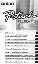 Brother PT 2110 - P-Touch 2110 B/W Thermal Transfer Printer Manuale di installazione del software