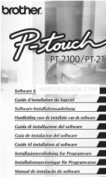 Brother PT 2110 - P-Touch 2110 B/W Thermal Transfer Printer Manuel d'installation du logiciel