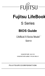 Fujitsu Lifebook S2010 Bios Handleiding