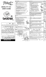 Brother PT-1100SBVP - Scrapbooking Labeler Benutzerhandbuch