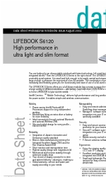 Fujitsu LifeBook S6120D Datasheet