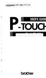 Brother PT-150 Manual do utilizador