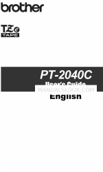 Brother PT-2040 Manual do utilizador